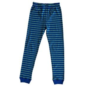 Disney Striped Long Johns Pajamas Pants Blue Green Size 8 Unisex Kids Sleepwear